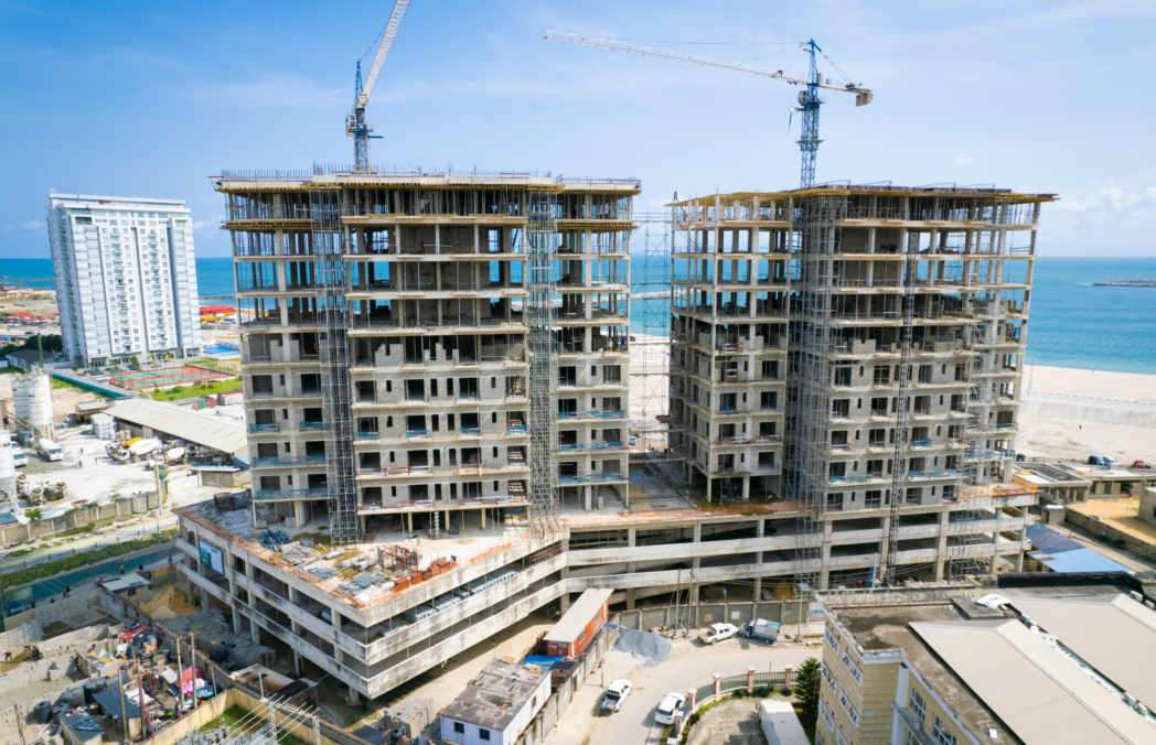 An image of the construction of the 13th floor on Paramount Twin Towers by Palton Morgan Holdings