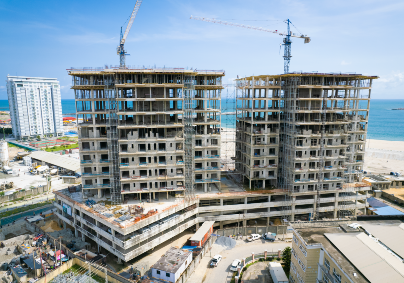 An image of the construction of the 13th floor on Paramount Twin Towers by Palton Morgan Holdings