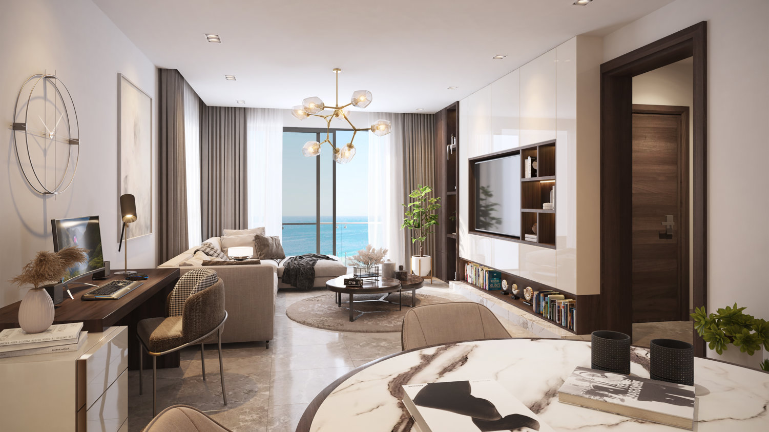 Interior view of The Paramount Twin Towers apartment by Palton Morgan Holdings luxury real estate